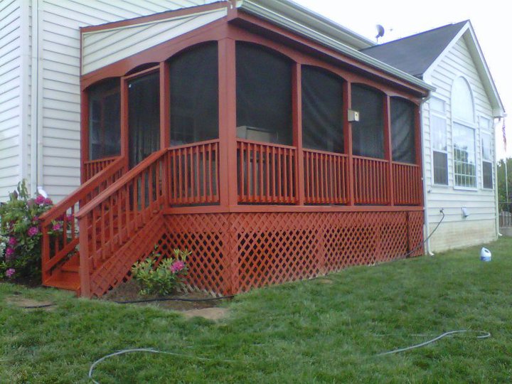 Screened in porch stain